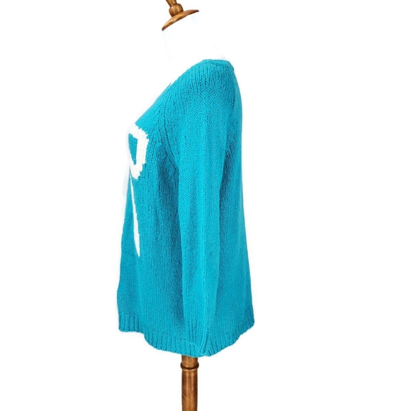 LOFT Tiffany Bow Wool Knit Holiday Cozy Soft Sweater Size Small - Picture 3 of 7